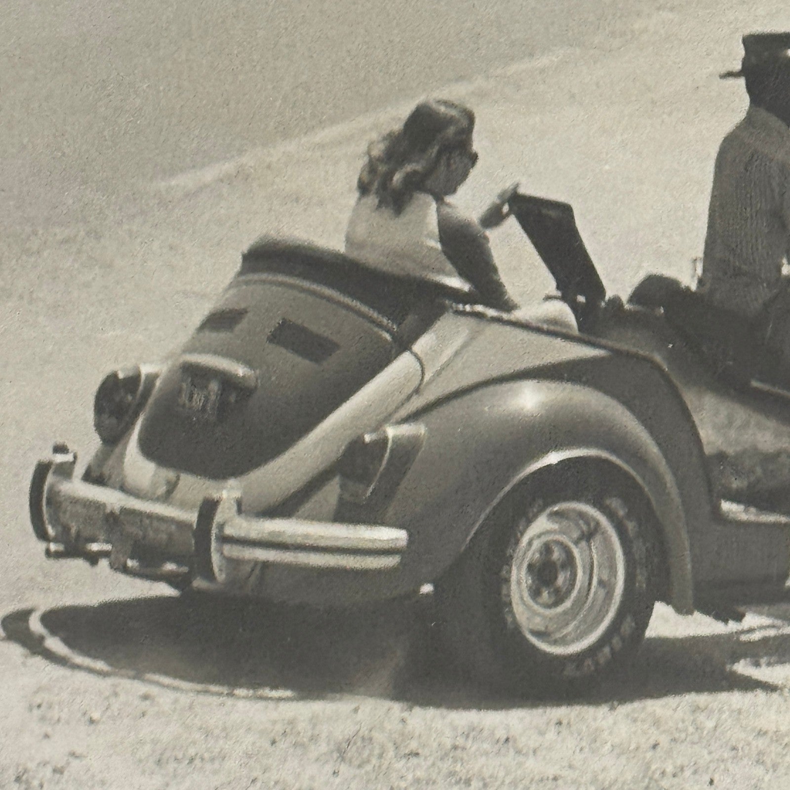 Vintage Volkswagen Beetle Trike Motorcycle VW Photo Photograph Print Custom