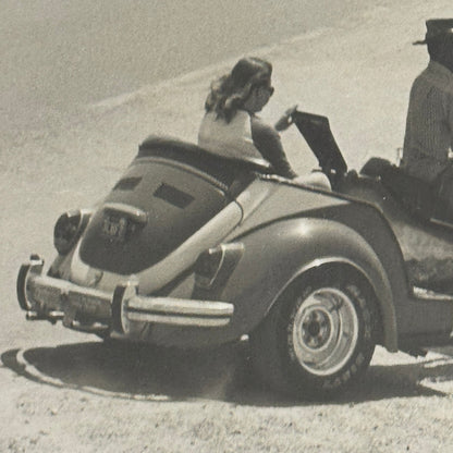 Vintage Volkswagen Beetle Trike Motorcycle VW Photo Photograph Print Custom