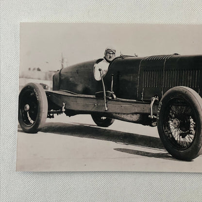 Vintage Early Racing Car and Driver Photo Photograph - Modern Era Print 