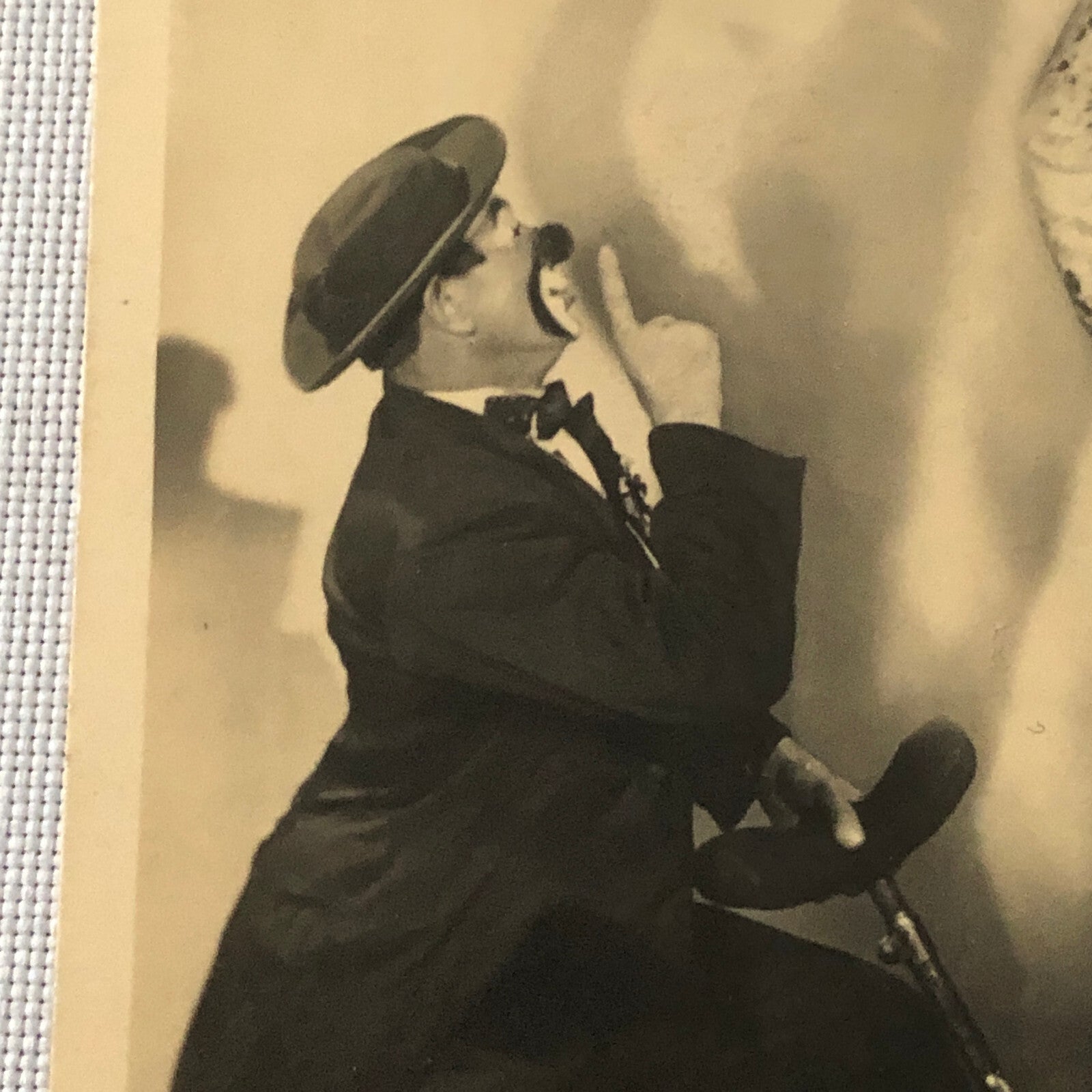 Circus Performer Clown Unicycle Real Photo Postcard RPPC L.G. Halter Comedy