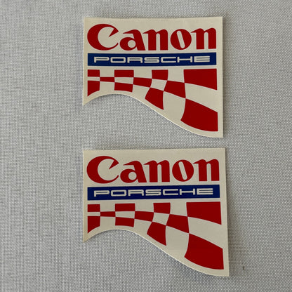 1984 Canon Porsche Racing Press Kit Photos Jan Lammers Jonathan Palmer