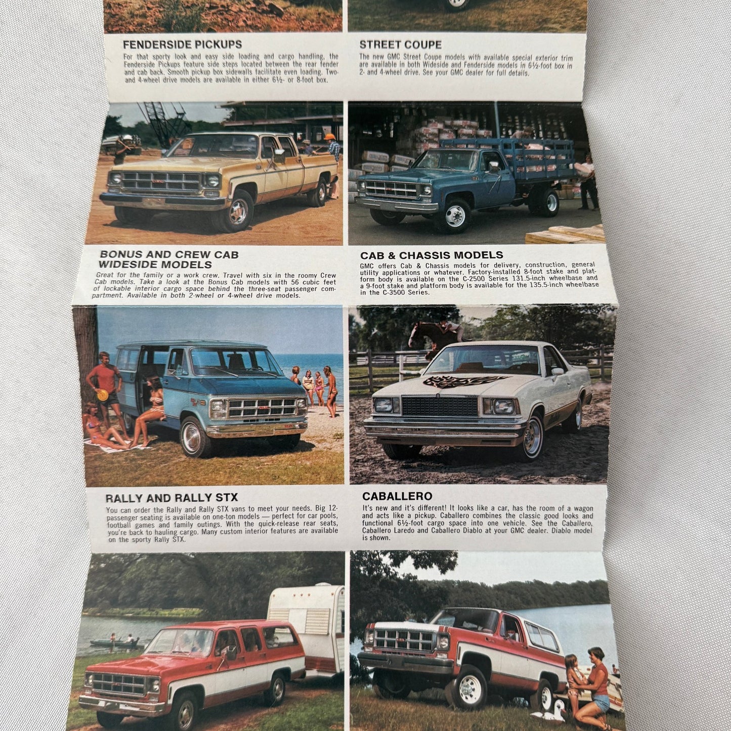 1978 GMC Truck Sales Brochure Catalog PIckup Suburban Van Caballero Jimmy +