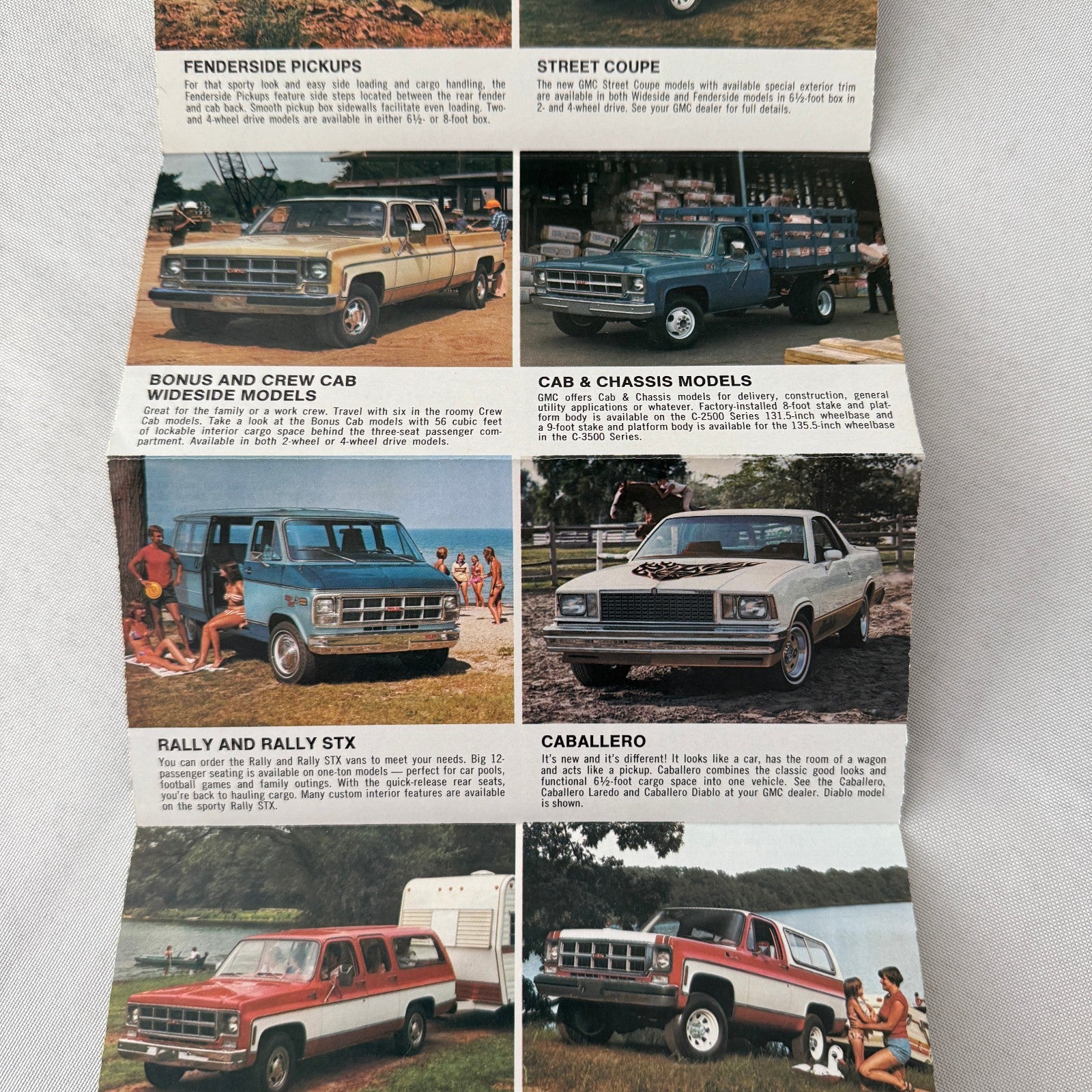 1978 GMC Truck Sales Brochure Catalog PIckup Suburban Van Caballero Jimmy +