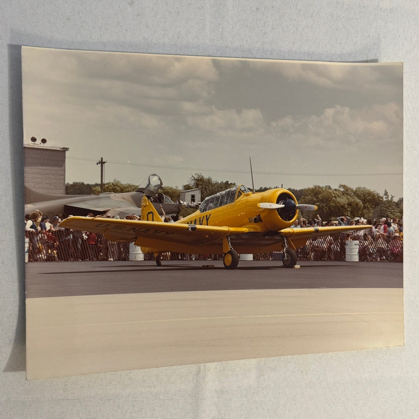 Vintage US Navy Aircraft Airshow Photo Large Format Aviation Photograph Military