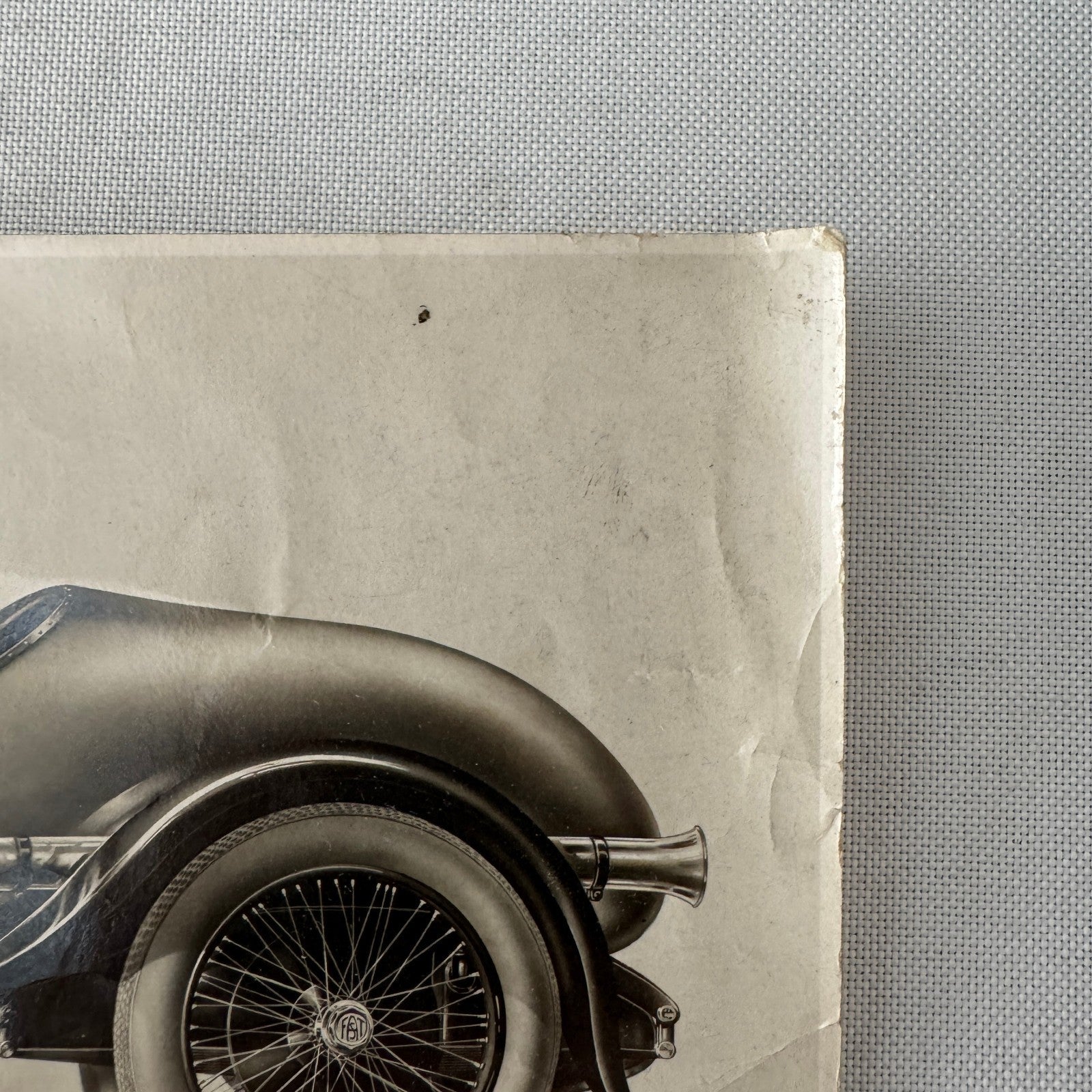 Vintage Fiat Car Automobile Photo Photograph Print Illustration Design Art