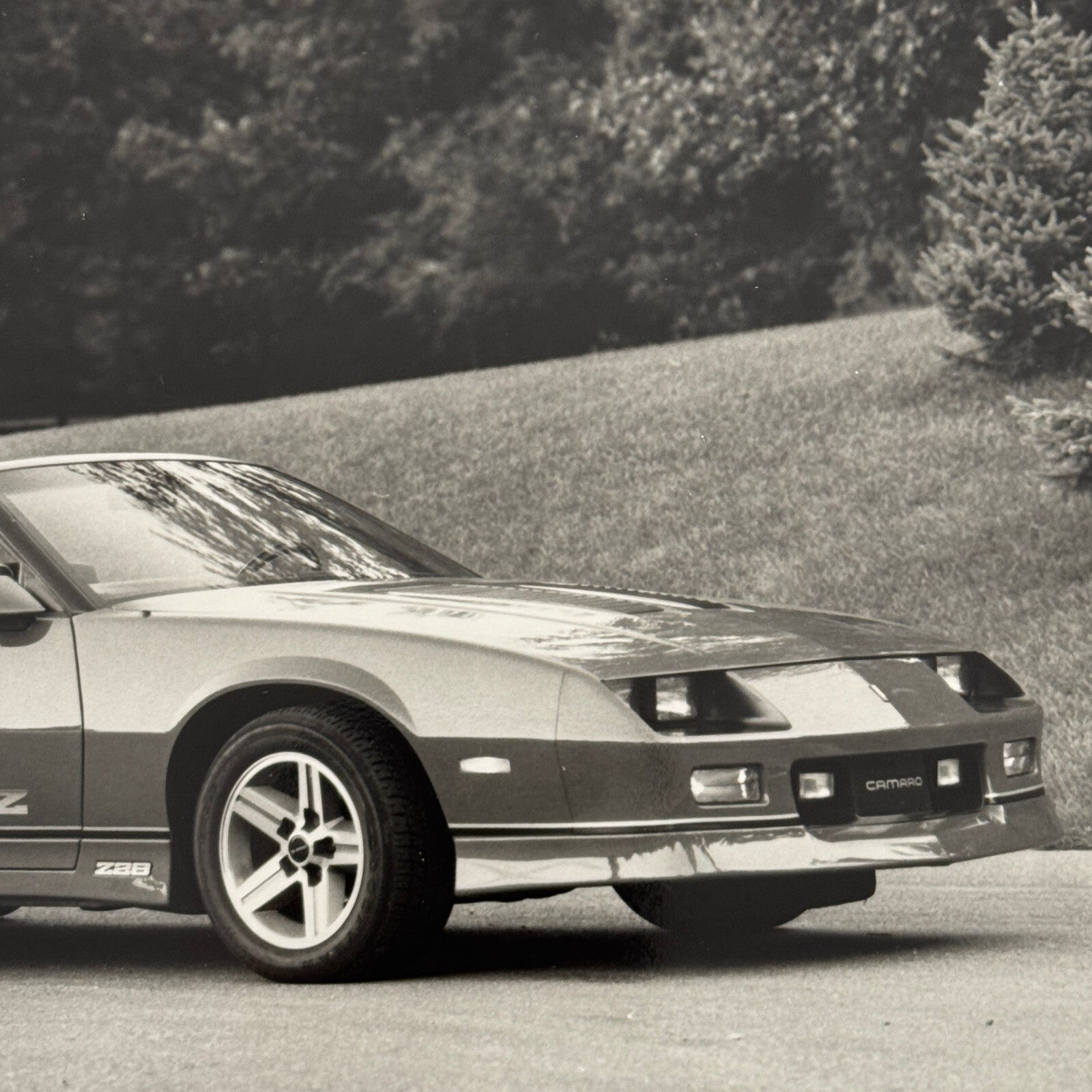1987 Chevrolet Camaro IROC Z Convertible Factory Press Photo Photograph Vintage