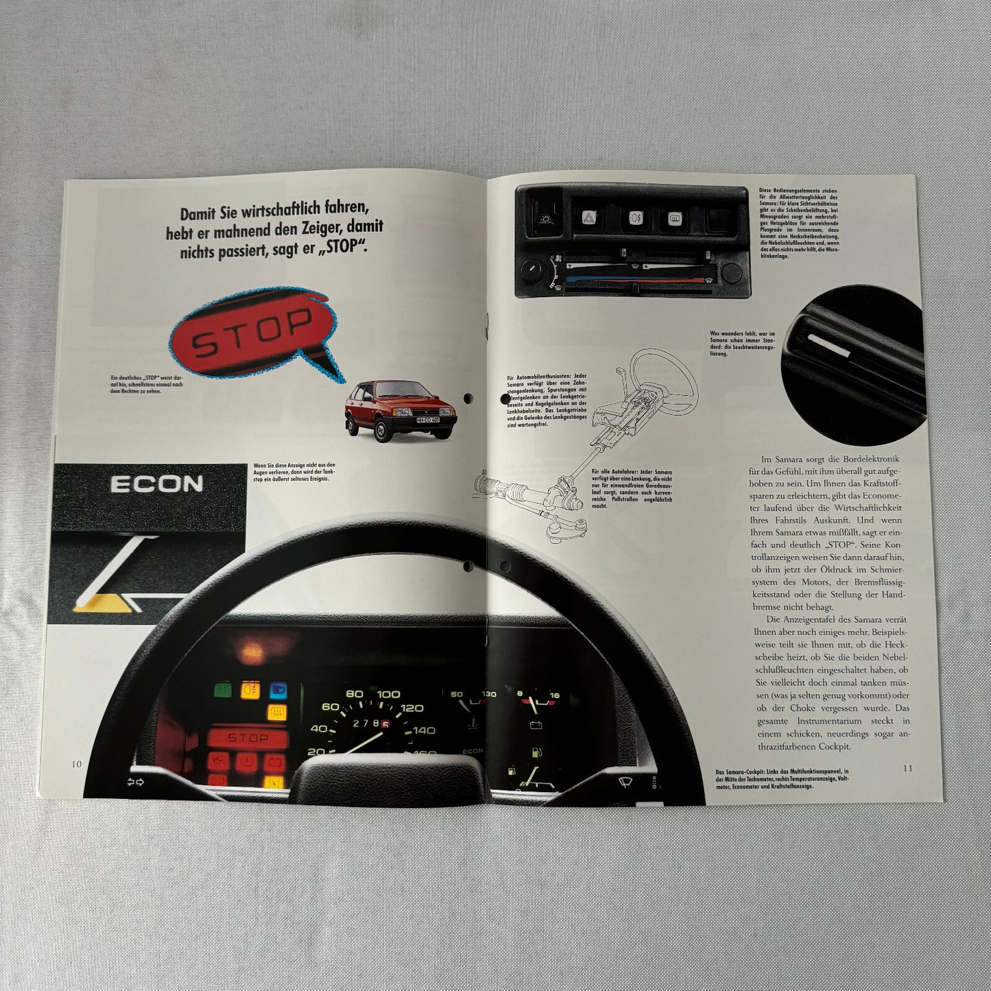 Lada Samara Car Sales Brochure Catalog Prospekt GERMAN Text