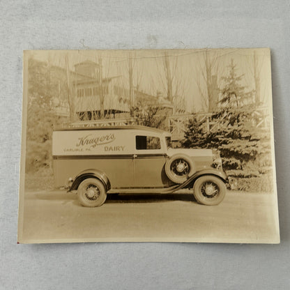 Vintage York Hoover Body Company International Truck Factory Photo Photograph