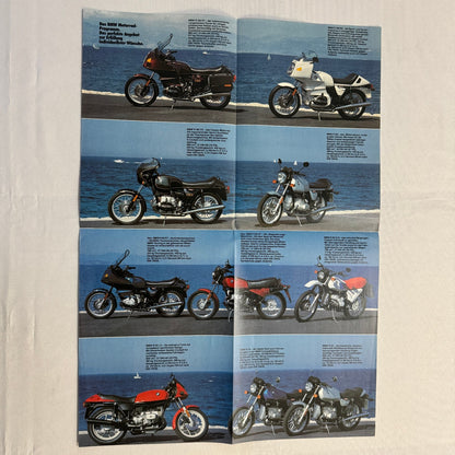Vintage BMW Motorcycle Bike Sales Brochure R100 RT RS CS R80 RT ST R65 GERMAN