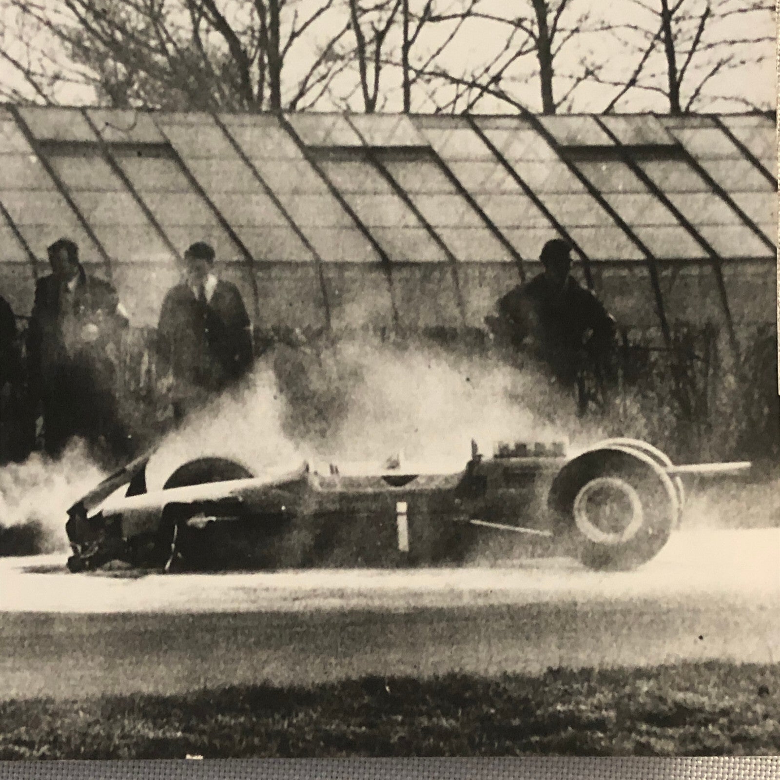 Vintage 1964 Racing Photo Jack Brabham Win and Jim Clark Crash Associated Press