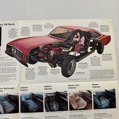 1968 Buick Sales Brochure GS400 GS350 Skylark Wildcat Electra Riviera Catalog