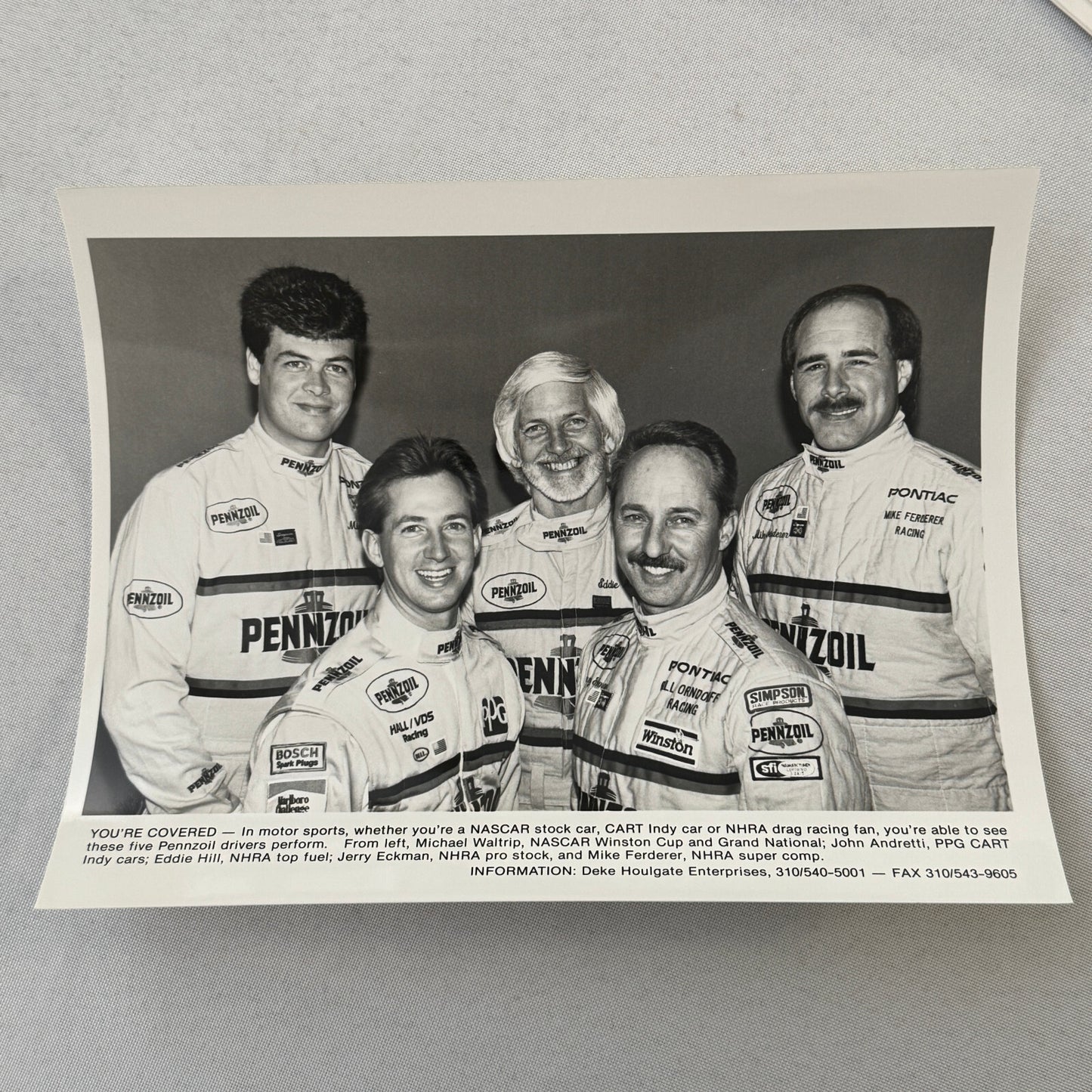 Vintage Pennzoil Racing Press Kit Top Fuel Dragster Pontiac Trans Am