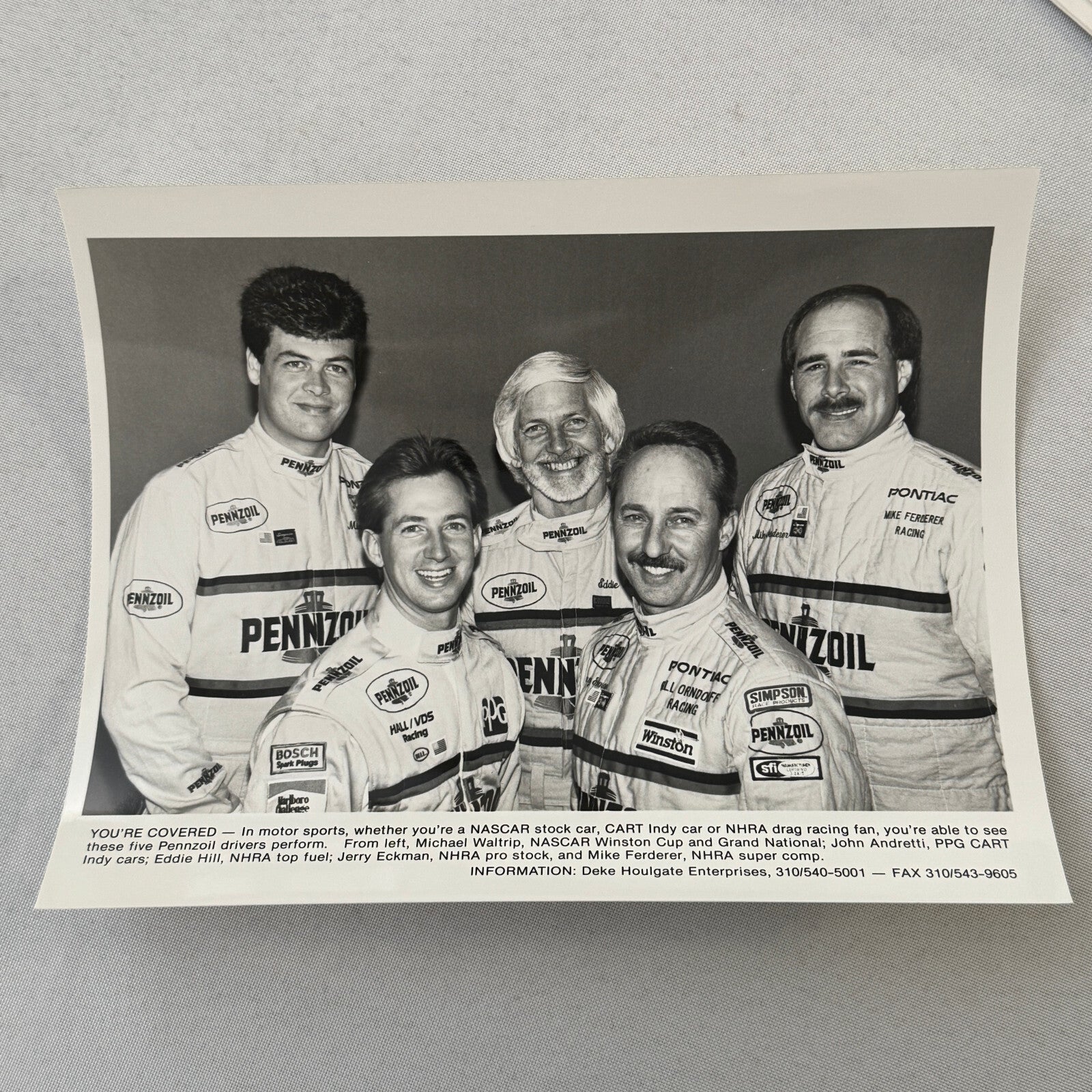 Vintage Pennzoil Racing Press Kit Top Fuel Dragster Pontiac Trans Am