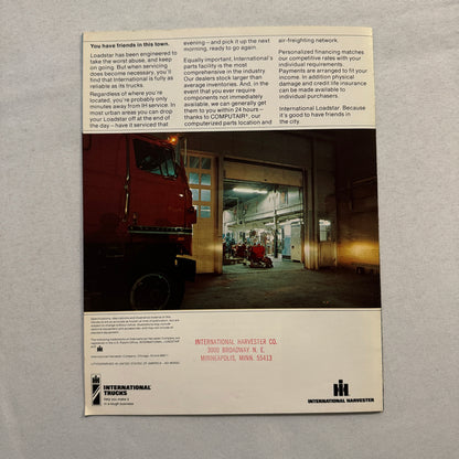 International Loadstar Truck Sales Brochure Catalog Vintage Advertising