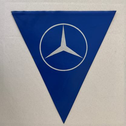 Vintage Mercedes Benz Flag Pennant Star Logo
