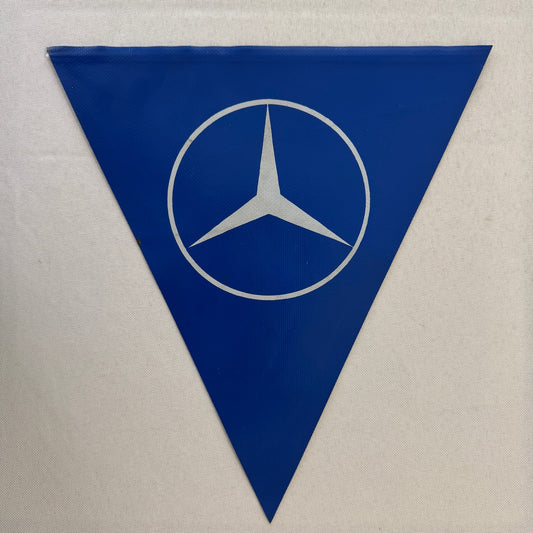 Vintage Mercedes Benz Flag Pennant Star Logo