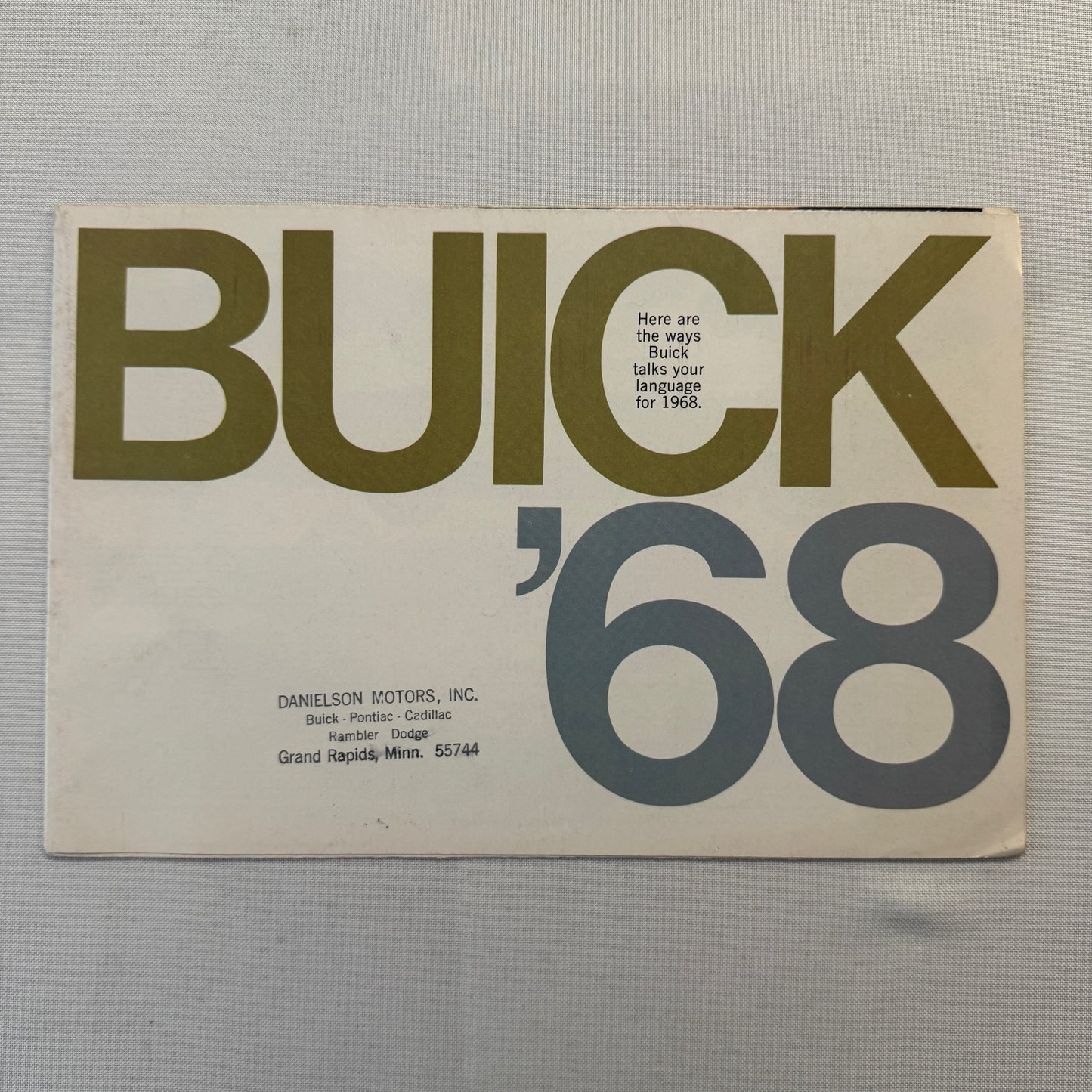 1968 Buick Sales Brochure GS400 GS350 Skylark Wildcat Electra Riviera Catalog