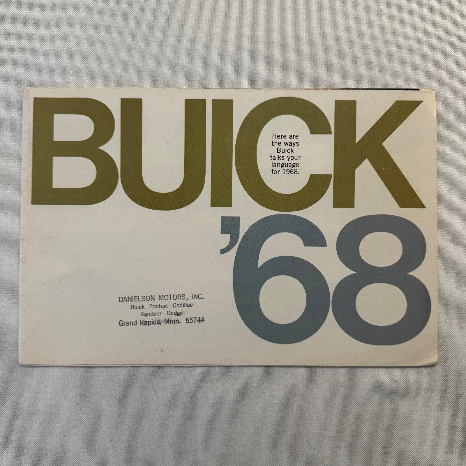 1968 Buick Sales Brochure GS400 GS350 Skylark Wildcat Electra Riviera Catalog