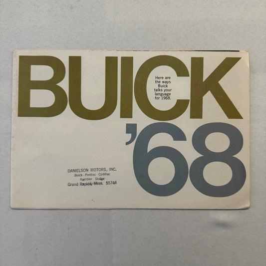 1968 Buick Sales Brochure GS400 GS350 Skylark Wildcat Electra Riviera Catalog