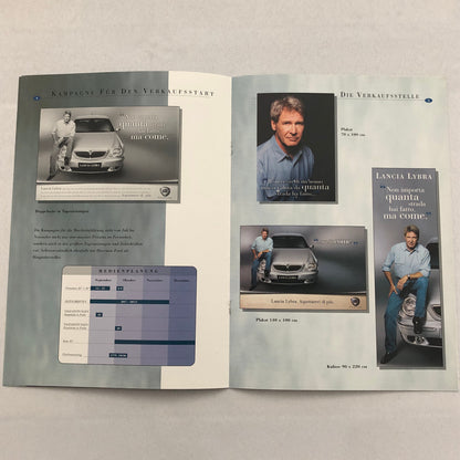 Lancia Lybra Car Sales Brochure Catalog GERMAN Text European Harrison Ford