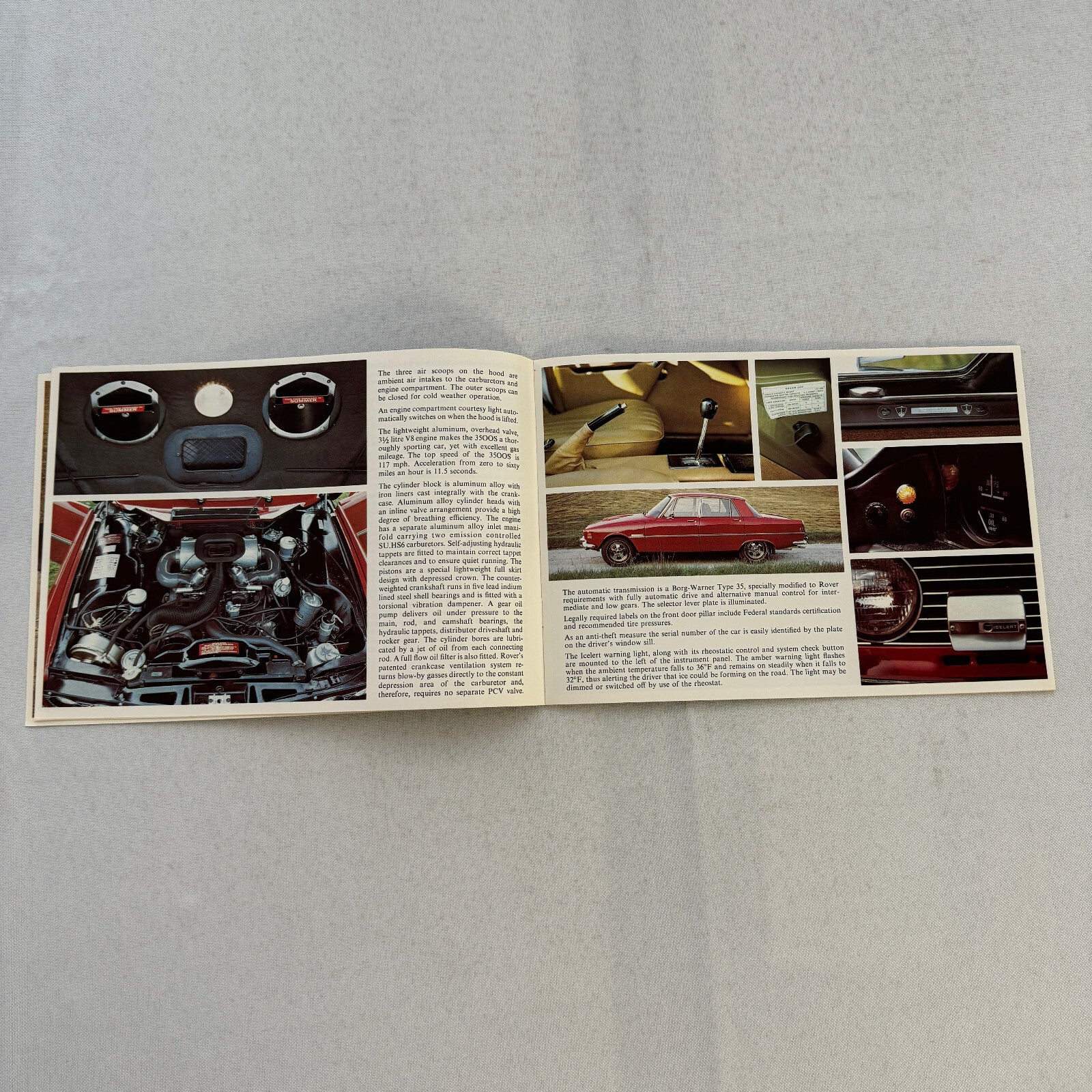 Rover 3500S Car Sales Brochure Catalog Advertising Vintage Rover 3500 S