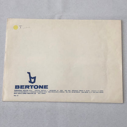 1979 Bertone Tundra Volvo 343 Concept Car Prototype Press Kit Photos