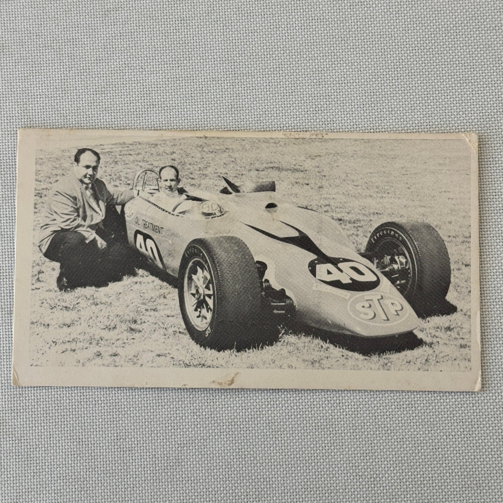 Vintage Racing Photograph Photo Card Print STP Racing Car