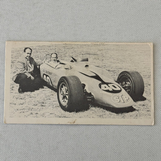 Vintage Racing Photograph Photo Card Print STP Racing Car