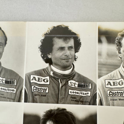 Sauber Mercedes Racing Driver Photo Michael Schumacher Jochen Mass Frentzen
