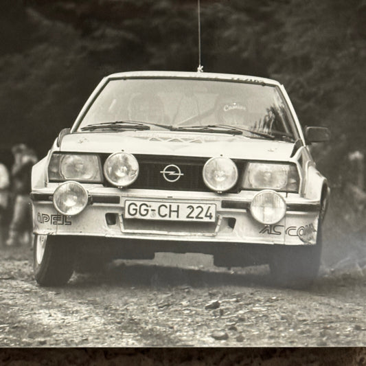 1980 RAC Rally Rallye Car Racing Photo Photograph Opel Vintage Car