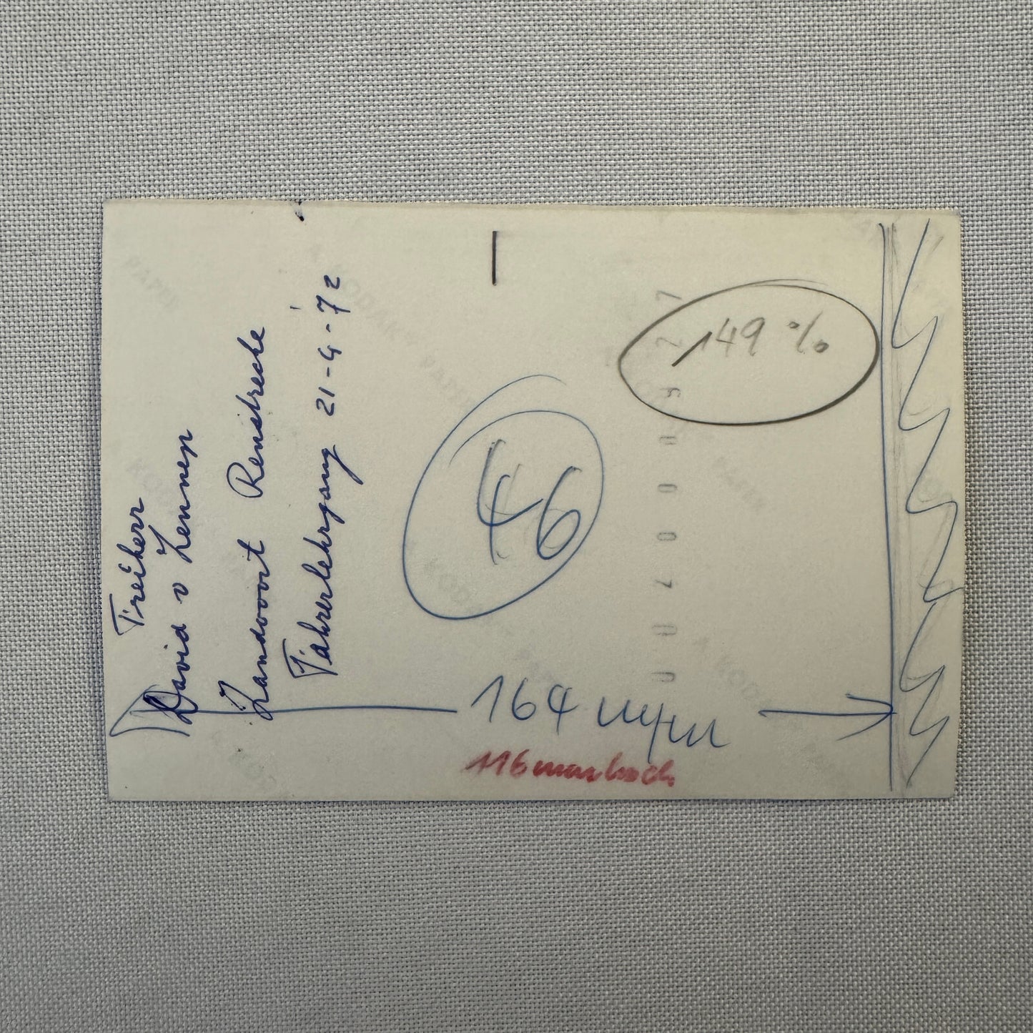 Vintage Photo Photograph 1972 Zandvoort Racing People Porsche ?