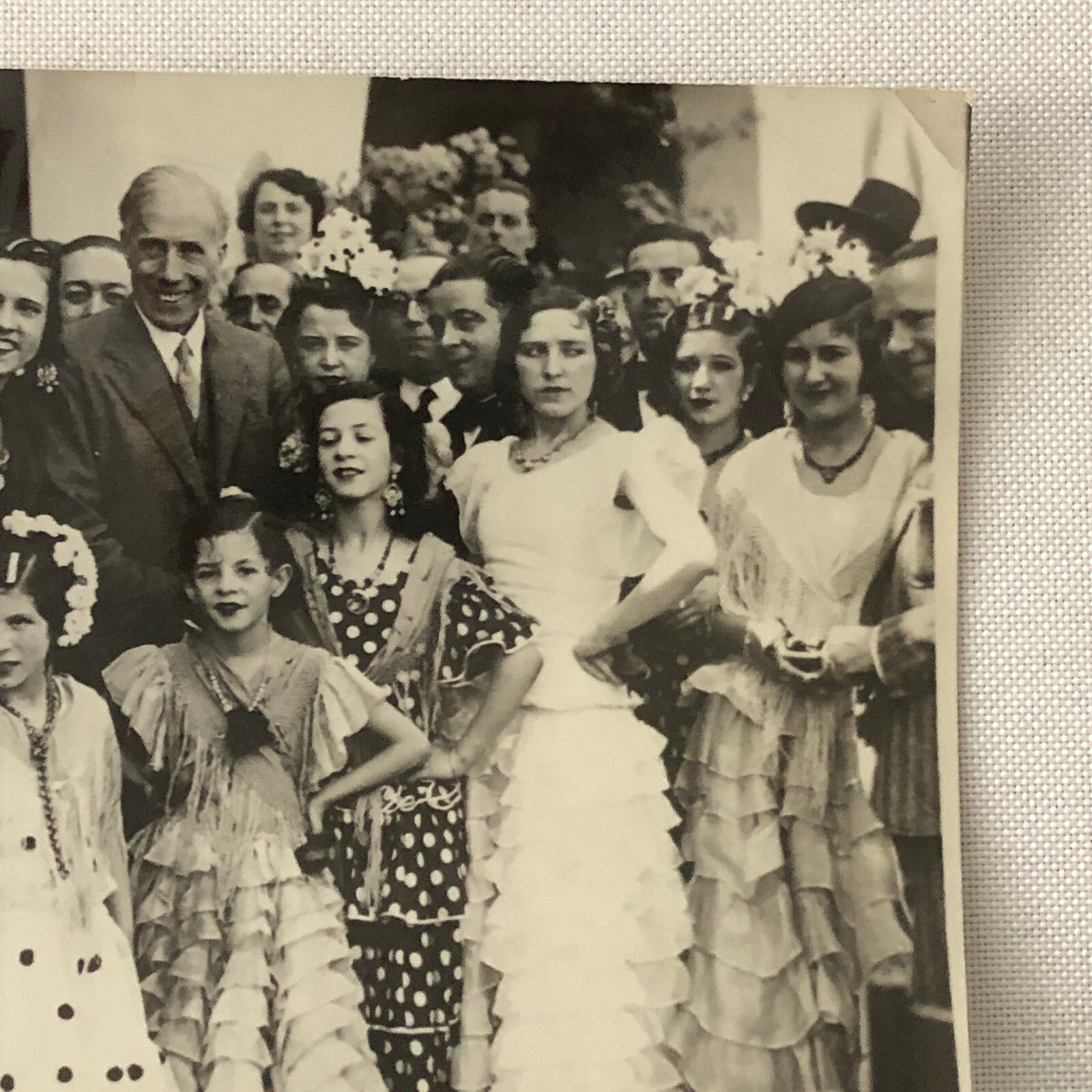 Vintage Press Photo Photograph Spain Feast of Seville President Women 1933
