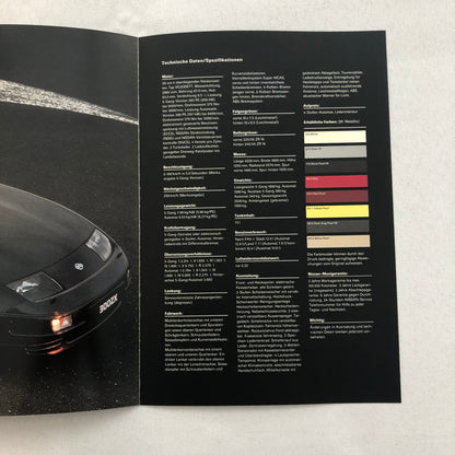 Nissan 300ZX Sports Car Sales Brochure Catalog GERMAN TEXT 300 ZX European