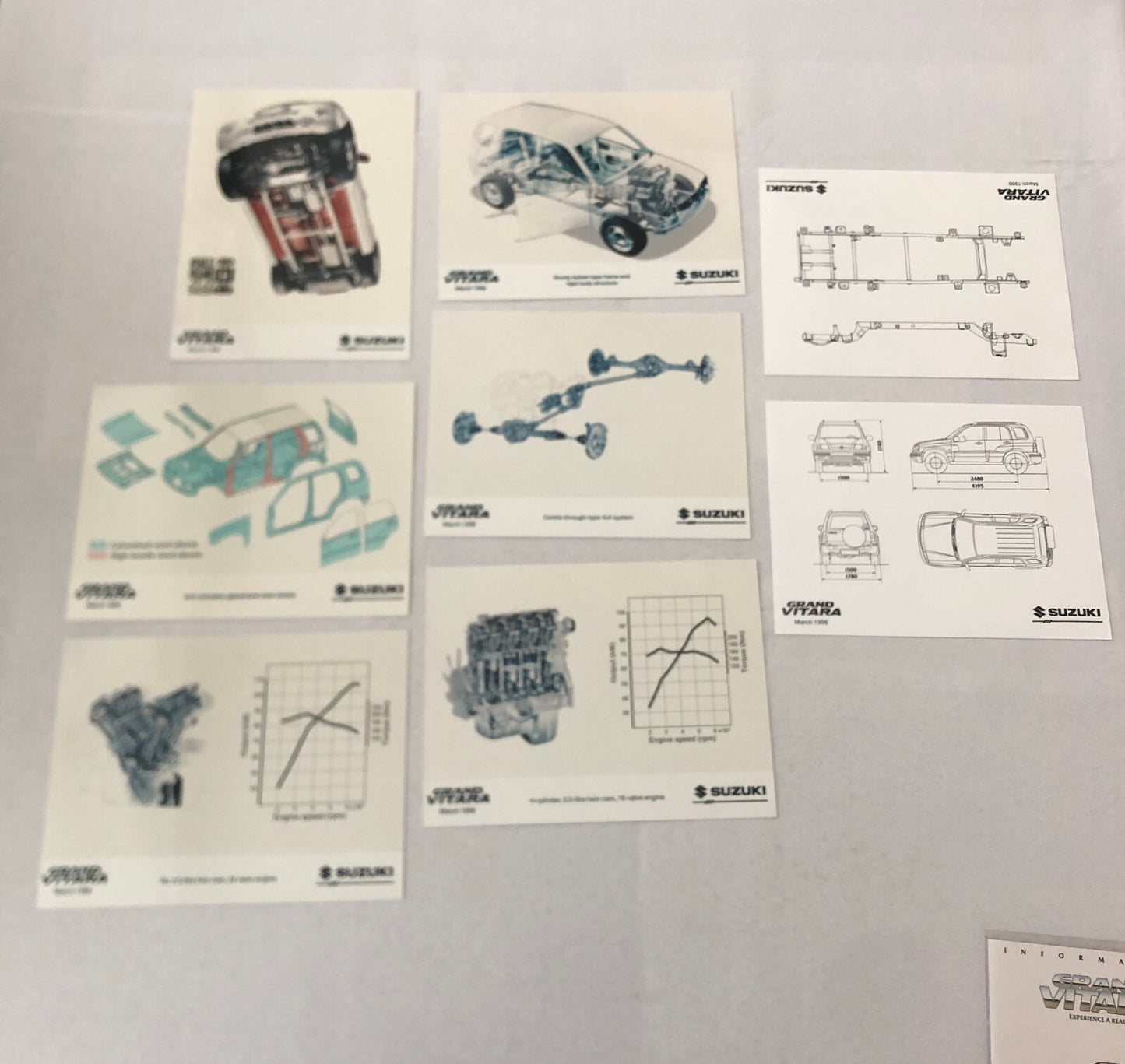 Suzuki Grand Vitara 4x4 Press Kit Brochure Photos 35MM Slides 1998