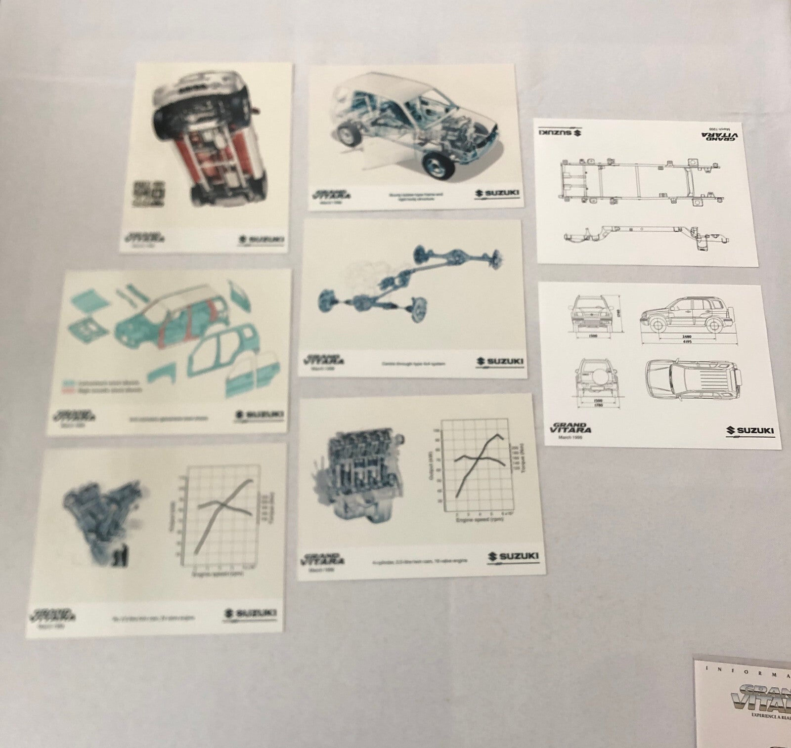 Suzuki Grand Vitara 4x4 Press Kit Brochure Photos 35MM Slides 1998