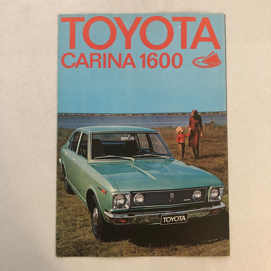 Toyota Carina 1600 Car Sales Brochure Catalog GERMAN Text European Market 1972