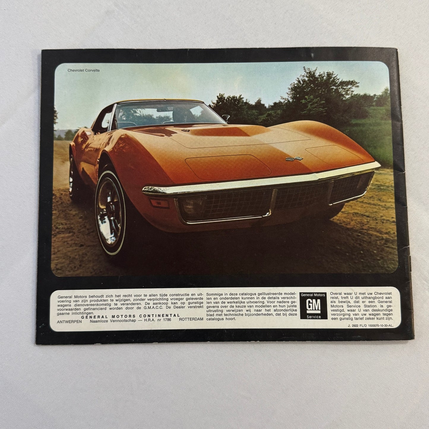 1971 Chevrolet Car Sales Brochure Catalog Corvette Vega Caprice Camaro DUTCH