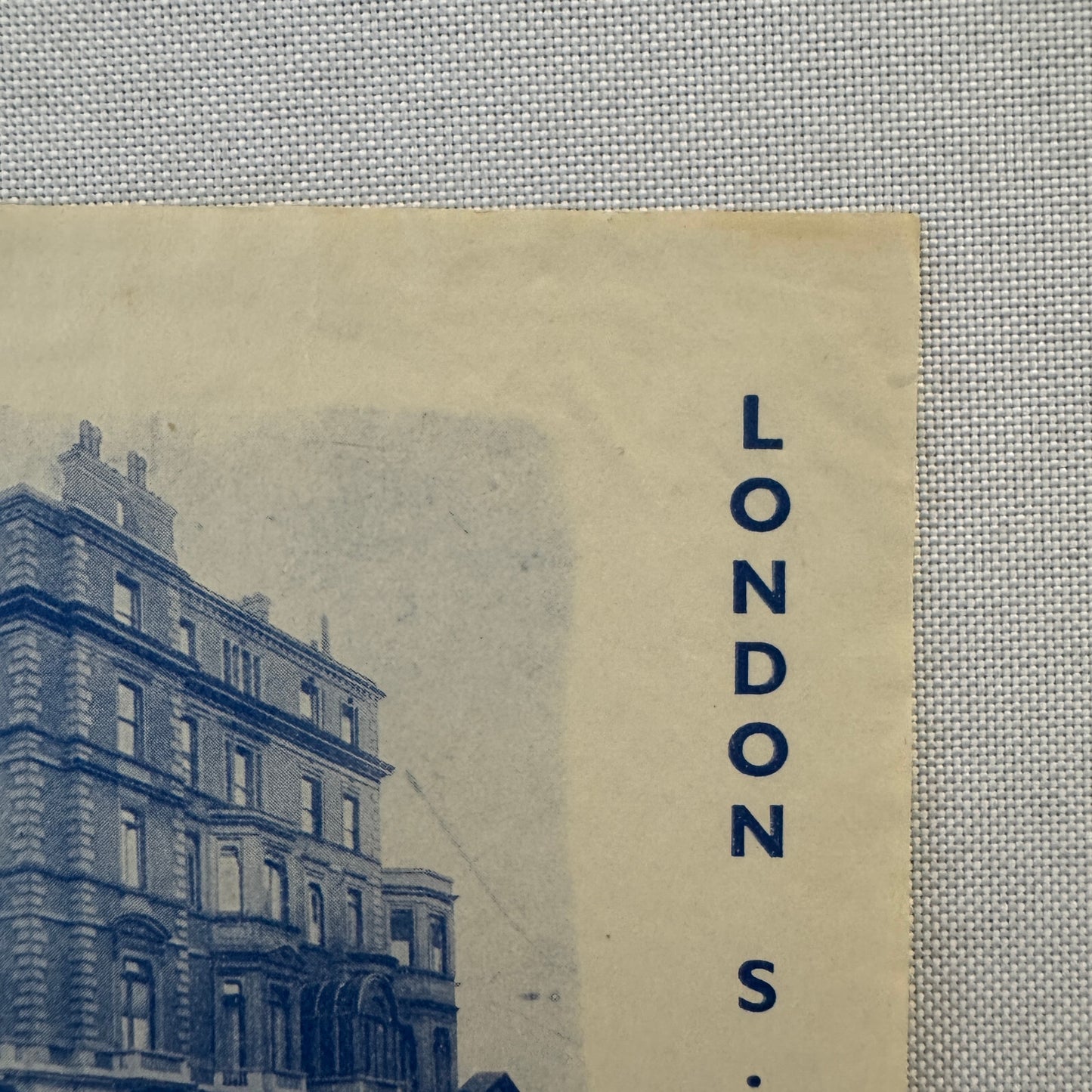 Vintage Hotel Travel Label Adelphi Hotel London UK