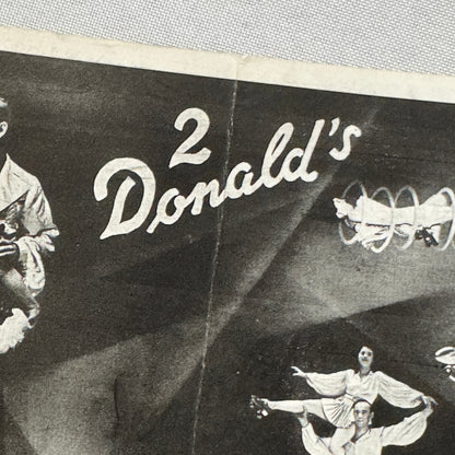 Circus Rollerskating Roller Skate Circus Act Flyer Advertising 2 Donalds