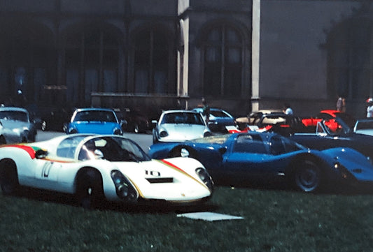 Porsche Car Show 35mm Photo Slide Vintage 1981 Racing and Road Cars