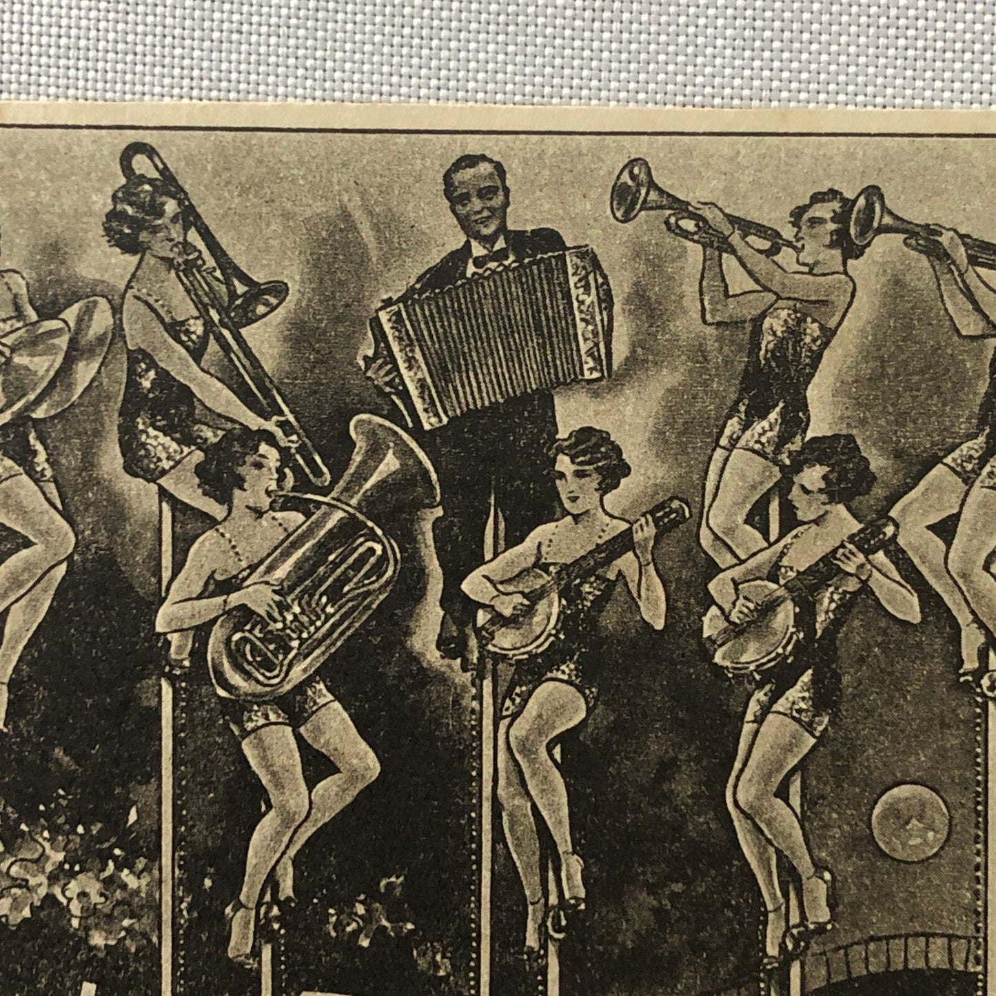 Circus Performer Troupe Act Postcard Post Card 10 Sylwest Unicycle Musician