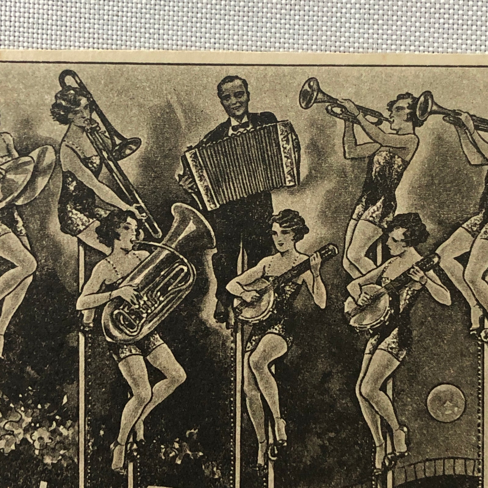 Circus Performer Troupe Act Postcard Post Card 10 Sylwest Unicycle Musician