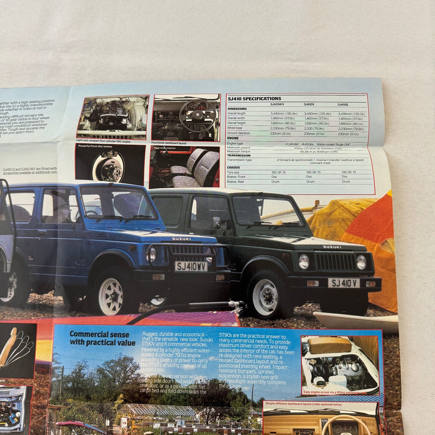 Suzuki Car Sales Brochure Catalog Swift ST90 Alto FX SJ410 1984 1985