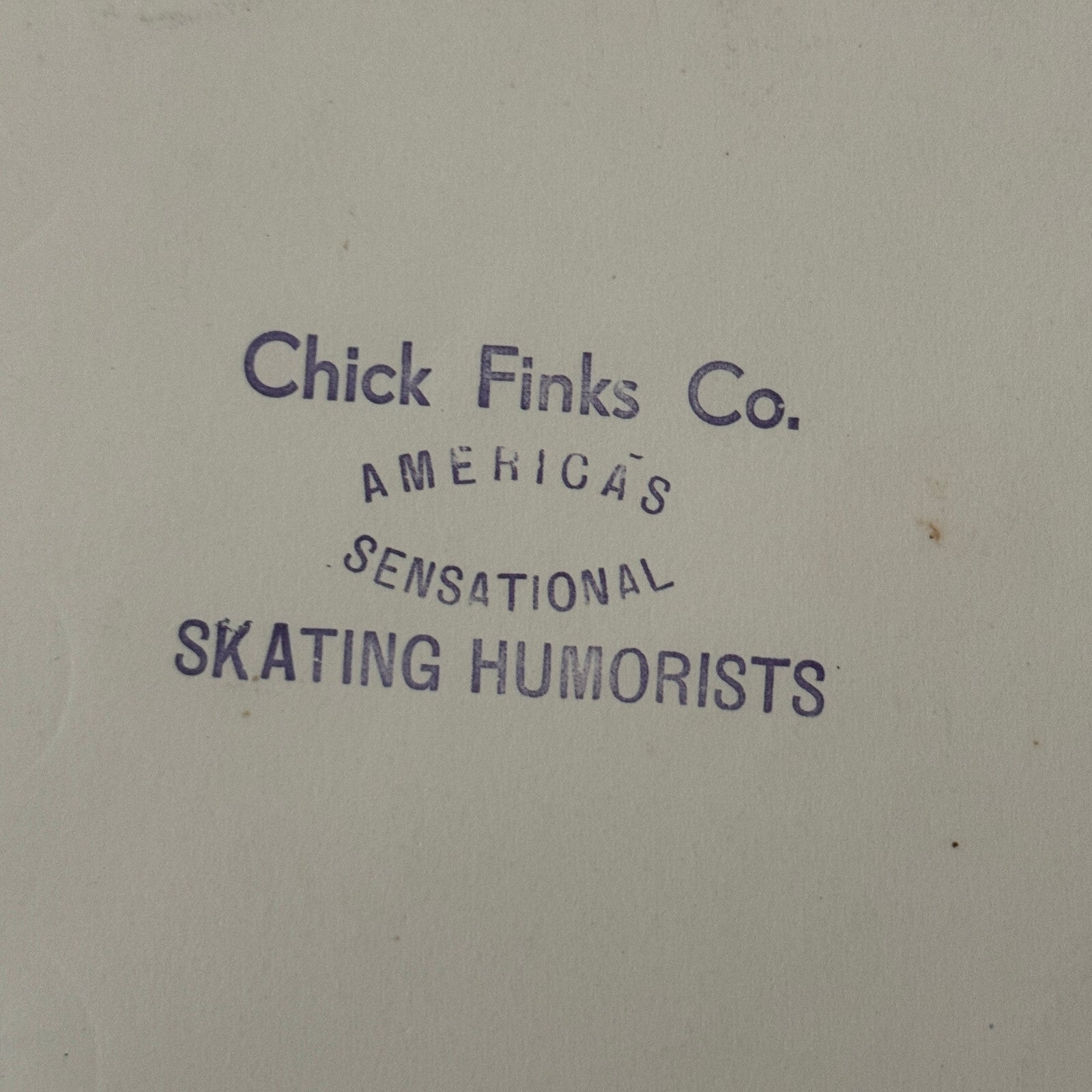 Vintage Circus Rollerskating Roller Skate Act Photo Photograph Chick Finks