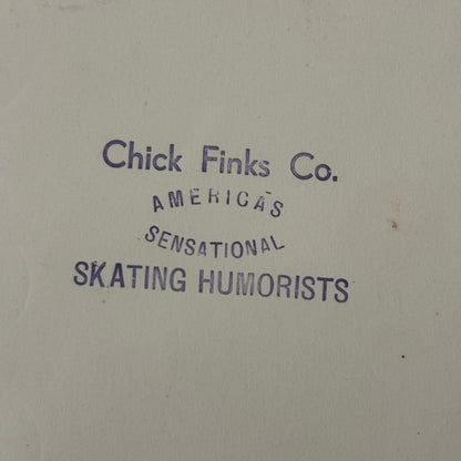 Vintage Circus Rollerskating Roller Skate Act Photo Photograph Chick Finks