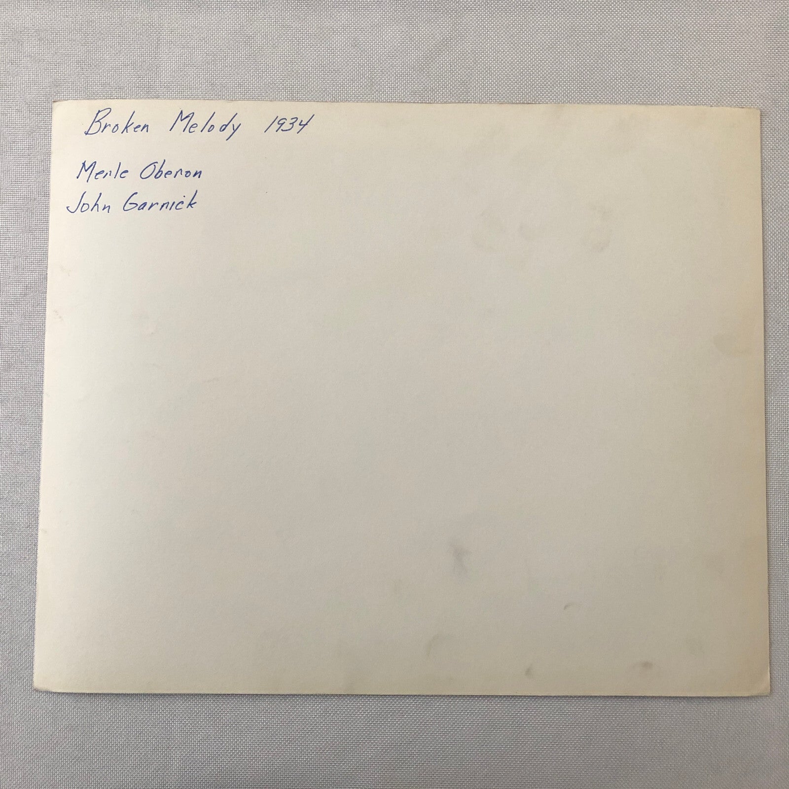 Merle Oberon John Garnick Broken Melody Movie Still Photo Photograph Print