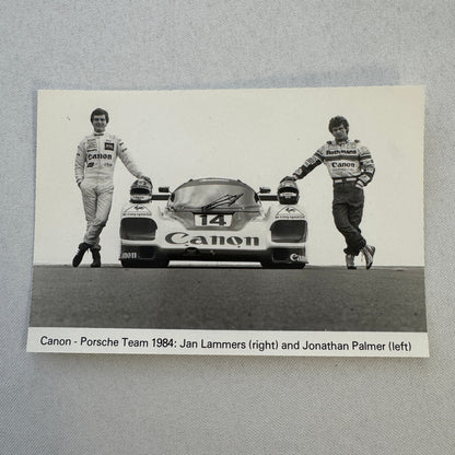 Canon Porsche Racing Team 1984 Factory Press Photo Jan Lammers Jonathan Palmer