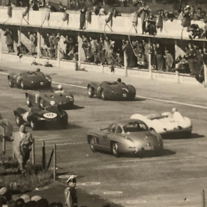 1957 Nurburgring 1000KM Start Racing Photo Jesse L Alexander Mercedes Porsche +