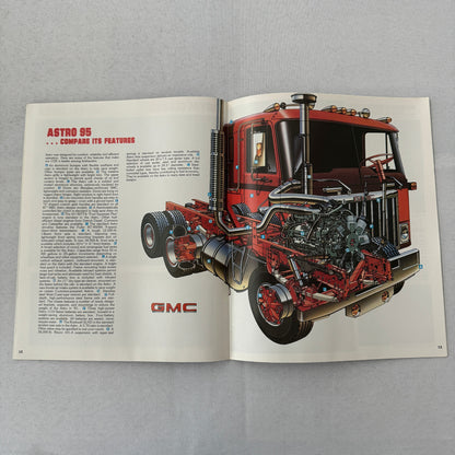 GMC Astro Truck Sales Brochure Catalog Advertising Vintage