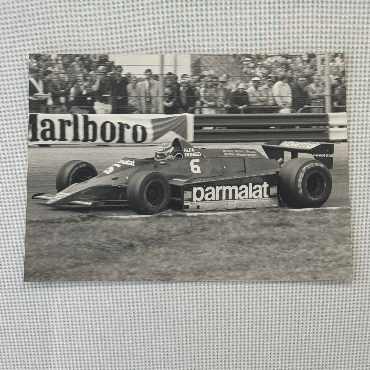 Nelson Piquet Alfa Romeo Brabham Vintage Grand Prix Racing Photo Photograph